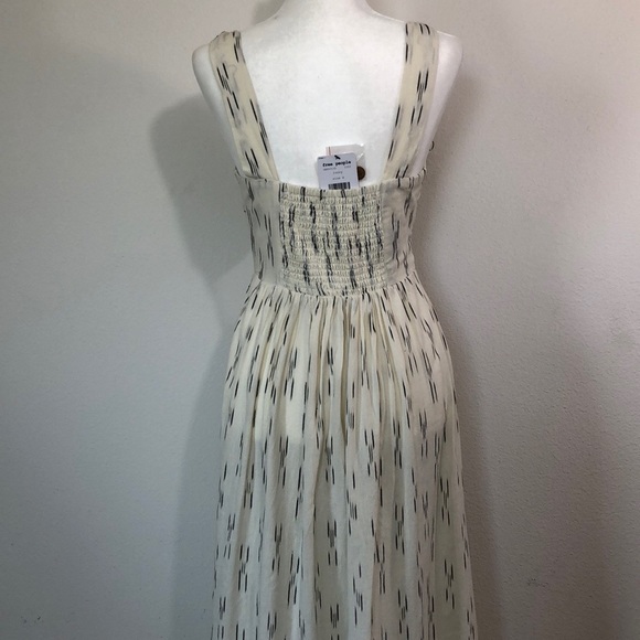 NWT - Free People Caldasi Tie Front Midi Dress - Picture 9 of 14